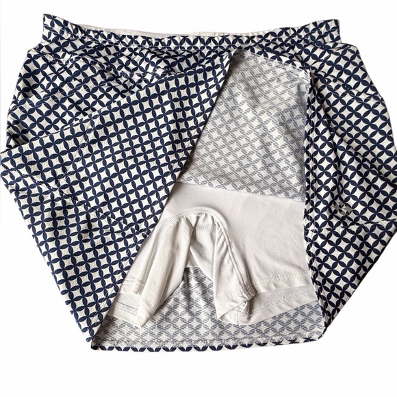 Jofit Ladies Golf Outfit Shirt and Skort,Navy White & Pink, L - Picture 8 of 16